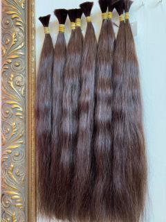 Ruské vlasy - STREDNE HNEDÁ - 65cm 10gramov EXCLUSIVE