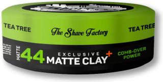 The Shave Factory Matte Clay Comb-Over Power matná hlína na vlasy s tea tree 150 ml