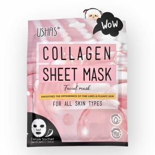 Ushas Collagen Sheet Mask - Kolagénová maska na tvár