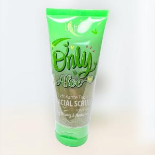 USHAS Only Aloe Facial Scrub - Osviežujúci peeling pre rozjasnenú pleť