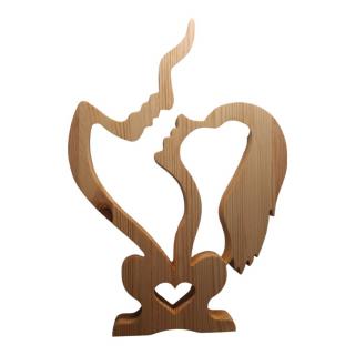 Drevená dekorácia - Soška zamilovaný pár