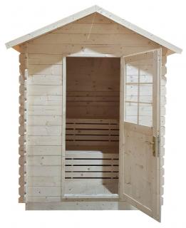 Vonkajšia sauna CORIA 2x2m, (24/40mm) (Drevená záhradná sauna)