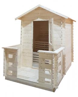 Vonkajšia sauna LORCA 2x3m (24/40mm) (Drevená záhradná sauna LORCA 2x3m (24/40mm))