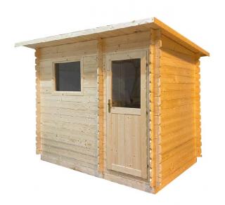 Vonkajšia sauna ZAFRA 2x3m (24/40mm) (Drevená záhradná sauna ZAFRA 2x3m (24/40mm))
