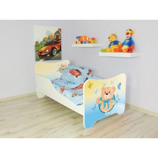 Detská posteľ s obrázkom 160x80 - Medvedík (Detská postel Medvídek 160x80 bez úložného priestoru)