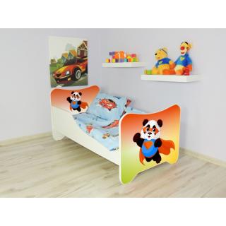 Detská posteľ s obrázkom 160x80 - Panda (Detská posteľ Panda 160x80 bez úložného priestoru)