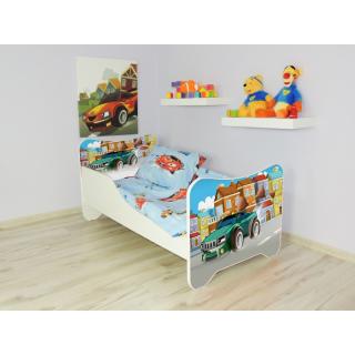 Detská posteľ s obrázkom 160x80 - Športiak (Detská posteľ Športiak 160x80 bez úložného priestoru)