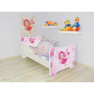Detská posteľ s obrázkom 160x80 - Víla (Detská posteľ Víla 160x80 bez úložného priestoru)
