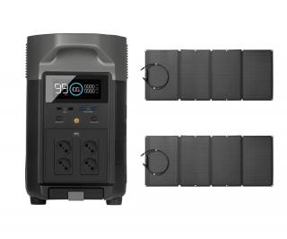 EcoFlow Delta Pro + 2x 400 W solárny panel