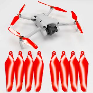 Master Airscrew - Super Stealth vrtule pre DJI Mini 3 Pro / Mini 4 Pro (Červené)