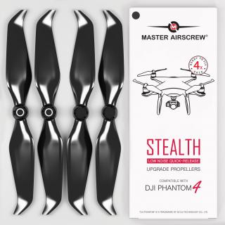 Master Airscrew - Vrtule pre DJI Phantom 4 Pro (Čierne)
