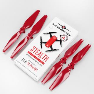 Master Airscrew - Vrtule pre DJI Spark (Červená)