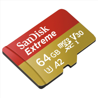 SanDisk Extreme micro SDXC 64 GB 170 MB/s A2 C10 V30 UHS-I U3