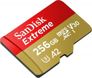 SanDisk Extreme microSDXC 256 GB (190 MB/s A2 C10 V30 UHS-I U3)