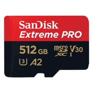 SanDisk Extreme microSDXC 512 GB (190 MB/s A2 C10 V30 UHS-I U3)