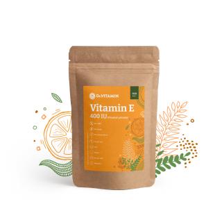 Vitamín E 400 IU prírodný (tokoferol) - 100 kaps.