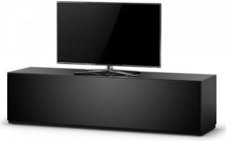 Luxusný TV stolík SN-STA160 (čierny) (Luxusný Tv stolík vhodný pre veľký počet AV komponentov. Vhodný pre TV do 70", nosnosť stolíka celkovo 150kg)