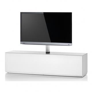 Luxusný TV stolík SN-STA161 (biely) (Luxusný Tv stolík vhodný pre veľký počet AV komponentov. Vhodný pre TV do 65", nosnosť stolíka celkovo 150kg)