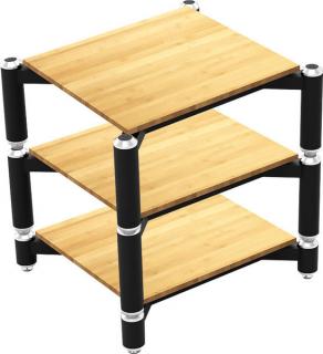 NORSTONE SPIDER COMPLET 3 - (bambus) (Luxusný komplet 3 dielov modulárneho systému Hifi stolíku v tej najvyššej kvalite. Drevo 15mm, nosnosť stolíka 200kg)