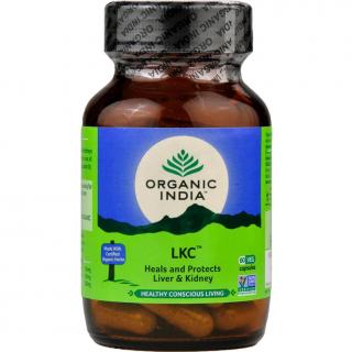 Organic India Liver Kidney Care 60 kapsúl – zdravá pečeň a obličky, žlčové cesty
