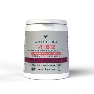 Vegetology Vitamín B12 pod jazyk, 100µg 60 tabliet