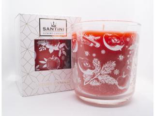 Luxusná sviečka Santini - Jablko a škorica, 200 g
