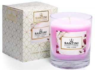 Luxusná sviečka Santini - Pink Yvésse, 200 g