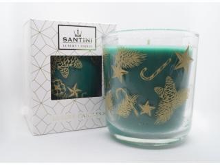 Luxusná sviečka Santini - Vianočný stromček, 200 g