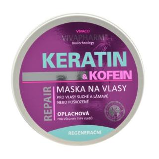 Vivapharm Keratin and Kofein maska na vlasy 200 ml