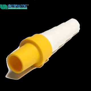 16 mm Žltá redukovaná spojka na kondenzné potrubie alebo hadicu Artiplastic