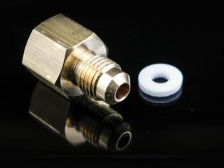 Adaptér na regulátor dusíka 1/4" SAE x G 1/4 s tesnením