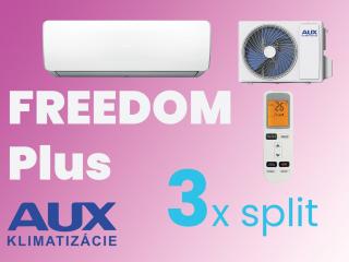 Limitovaná AKCIA 3 x AUX Freedom Plus 3,5kW split