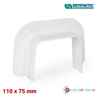 PVC Kryt prechodu stenou 12 1210PM 110x75mm k žľabu Artiplastic