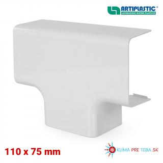 PVC T-kus k žľabu 110x75mm Artiplastic DT120 1213DT