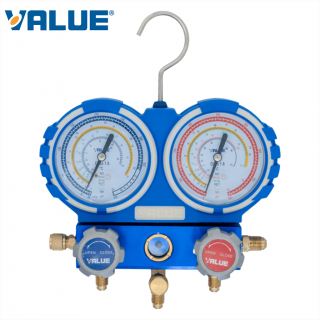 Súprava manometrov pre chladiace a klimatizačné systémy VALUE VMG-2-1234yf