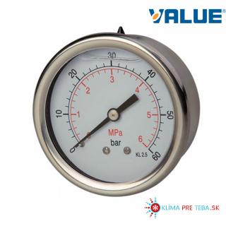 Vysokotlaký manometer pre odčerpávačku chladiva Value VRR 12/24 L/OS