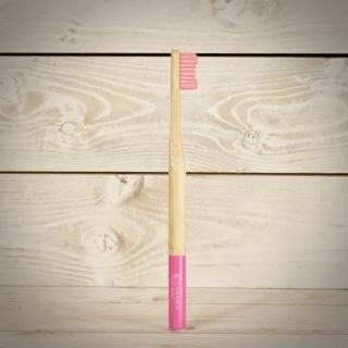 Bambusová zubná kefka pre dospelých - Pantai Merah Pink