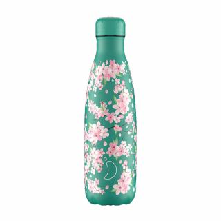 Nerezová fľaška Chilly's - Floral - Cherry Blossoms