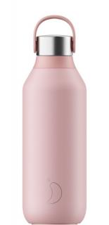 Nerezová fľaška Chilly's Seria 2 - Blush Pink