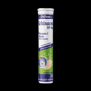 Echinacea 50 mg + Vitamín C + Zn 20 šumivých tabliet