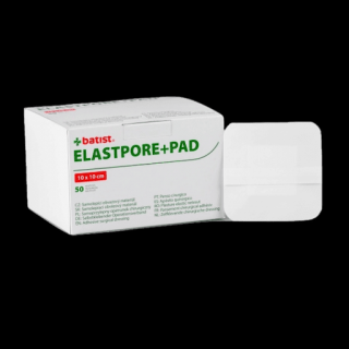 Elastpore + PAD krytie rán s vankúšikom samolepiace sterilné Rozmer: 10 cm x 10 cm (50 ks)