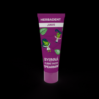 HERBADENT JUNIOR Bylinná zubná pasta SPEARMINT 75 g