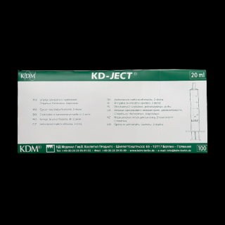 Injekčné striekačky KDM jednorázové 100 ks Objem: 20 ml