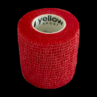 Samolepiaca elastická bandáž 5 cm x 4,5 m Farba: Červená