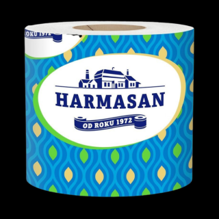 Toaletný papier Harmasan 1 vrstvový natural 50m 400 útržkov 1 ks