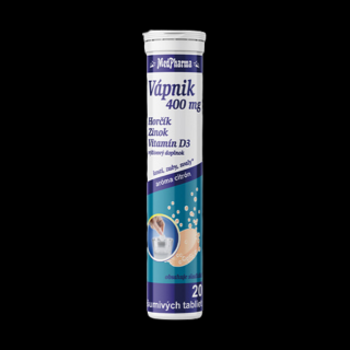 Vápnik 400 mg + Mg + Zn + Vitamín D3 20 šumivých tabliet