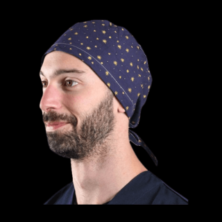 Zdravotnícka čiapka unisex vzor Stars