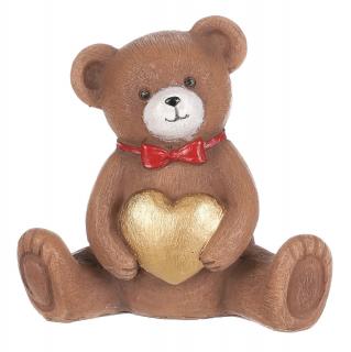Medvedík so srdcom v náručí 9cm