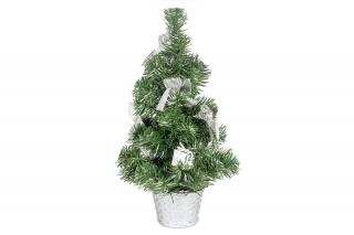 Vianočný stromček strieborný 43cm