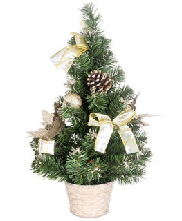 Vianočný stromček zlatý 43cm